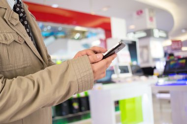 İş adamı alışveriş merkezi.