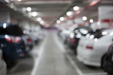 Görüntü, Yeraltı otopark araba ile bulanıklık.