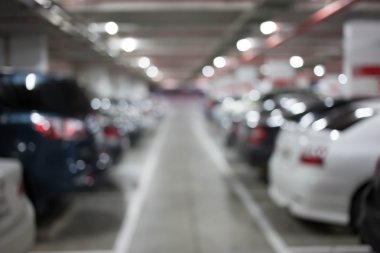 Görüntü, Yeraltı otopark araba ile bulanıklık.