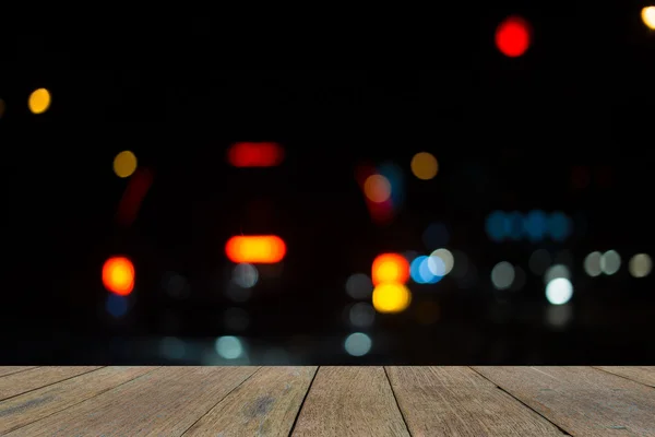 Ciudad noche luz borrosa bokeh, bokeh fondo . — Foto de Stock