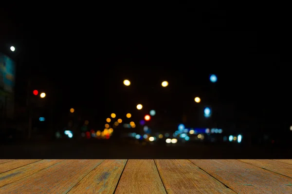 Ciudad noche luz borrosa bokeh, bokeh fondo . — Foto de Stock