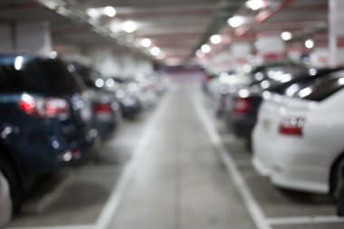 Görüntü, Yeraltı otopark araba ile bulanıklık.