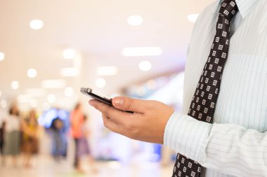 İş adamı alışveriş merkezi.