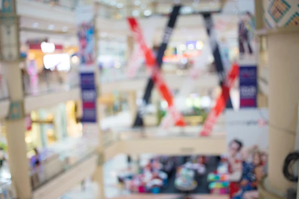 Размытое изображение торгового центра и фона боке — стоковое фото