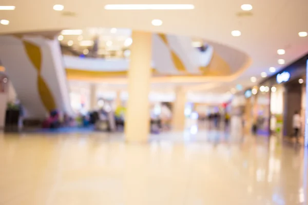 Imagem turva de shopping center e bokeh fundo — Fotografia de Stock