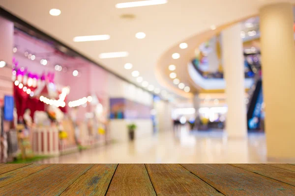 Imagem turva de shopping center e bokeh fundo — Fotografia de Stock