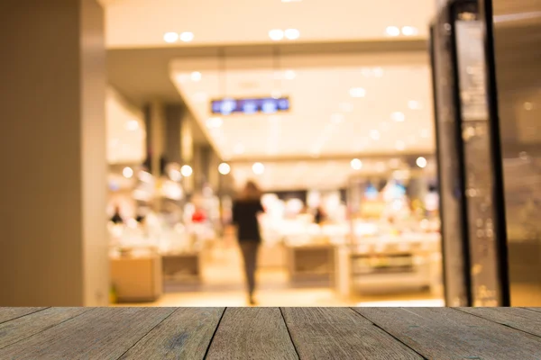 Imagem turva de shopping center e bokeh fundo — Fotografia de Stock