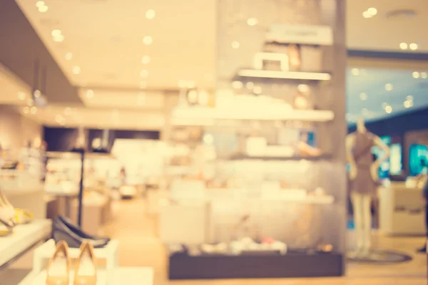 Imagem desfocada do shopping center e fundo bokeh: Vintage fi — Fotografia de Stock