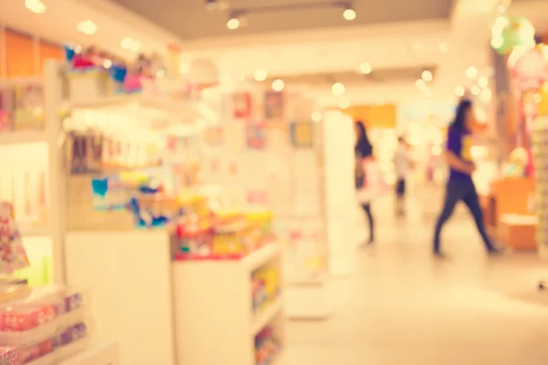 Blurred image of shopping mall and bokeh background : Vintage fi — Stock Photo, Image