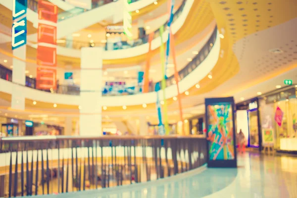 Blurred image of shopping mall and bokeh background : Vintage fi — Stock Photo, Image