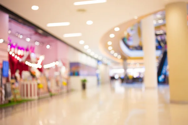 Wazig beeld van winkelcentrum en bokeh achtergrond — Stockfoto