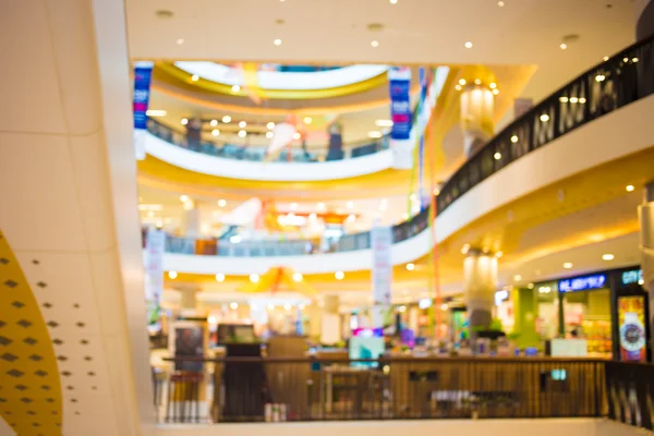 Imagem turva de shopping center e bokeh fundo — Fotografia de Stock