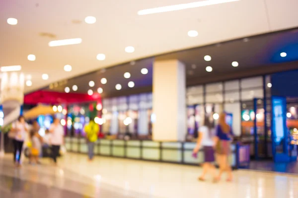 Imagem turva de shopping center e bokeh fundo — Fotografia de Stock