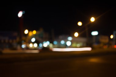 Şehir gece lambası bokeh, bokeh arka plan bulanıklık.