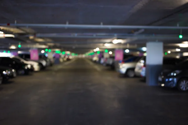 Blur parkoló autók — Stock Fotó