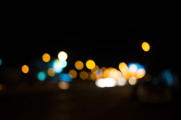 Міський нічний світловий розмитий боке, фон боке . — стокове фото