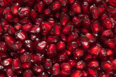 canlı kırmızı nar tohumları yakın çekim