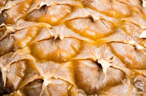 Çok olgun ananas derisi makro çekim, odaklanma..