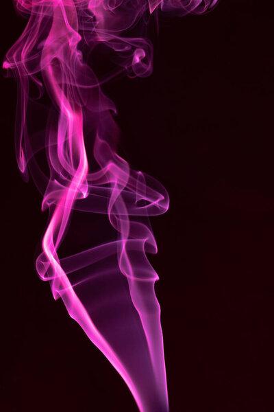 Abstract Smoke on Black Background