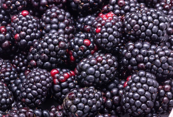 Fondo de moras, bayas frescas maduras macro foto — Foto de Stock