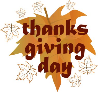 Rengarenk akçaağaç yaprakları ve el yazısı tipografisi ile harika bir kompozisyon.