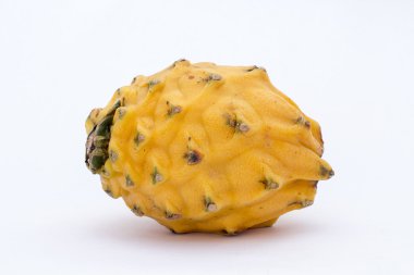 Pitahaya (Selenicereus megalanthus), Pitaya veya Dragon meyve sarı. Peru'da resim.