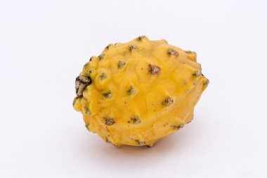 Pitahaya (Selenicereus megalanthus), Pitaya veya Dragon meyve sarı. Peru'da resim.