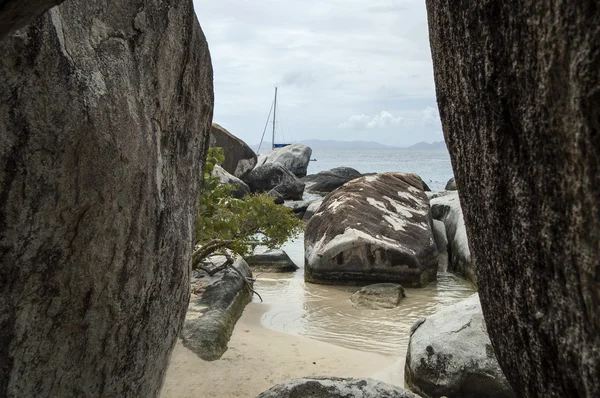 Famosos baños en Virgin Gorda, Islas Vírgenes Británicas — Foto de Stock
