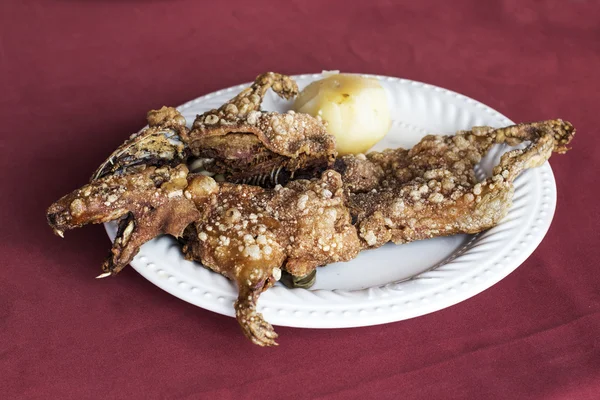 Grillezett tengerimalac (cuy) étel, a perui Andokban, Arequipa, Peru, Dél-Amerika — Stock Fotó