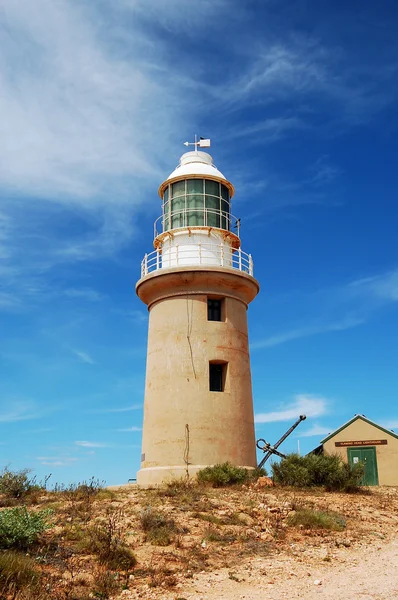 Панорамный австралийский пейзаж - The Bay of Exmouth. Ущелье Ярди-Крик в национальном парке Кейп-Ранж, Нингалоо, вид на маяк . — стоковое фото