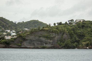 Island Grenada, St. George's, Karayip görünümünü