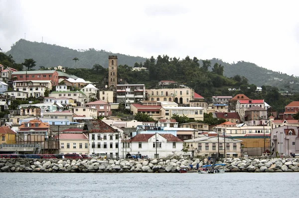 Vista de la isla Granada, San Jorge, Caribe — Foto de Stock