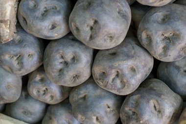 Potatoes in a Peru marketplace in Arequipa. clipart