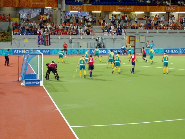 Gräset Hockey mans Nya Zeeland-Sydkorea (4-3). — Stockfoto