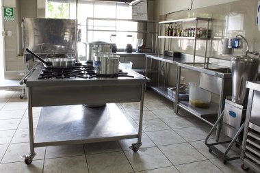 profesyonel mutfak modern binada