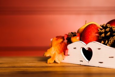 sonbahar dekorasyon ahşap tablo