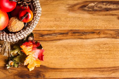 sonbahar dekorasyon ahşap tablo