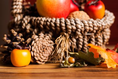 sonbahar dekorasyon ahşap tablo