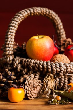 sonbahar dekorasyon ahşap tablo