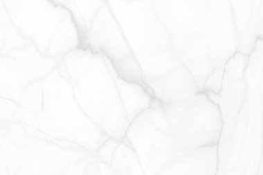 Tasarım sanat çalışmaları ve iç veya dış tasarım için kusursuz desenli yüksek çözünürlüklü beyaz mermer arkaplan.