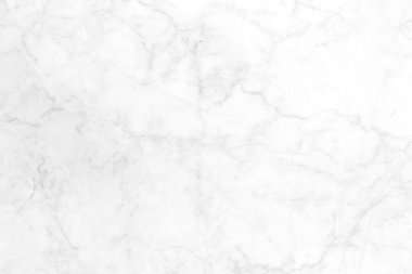 Tasarım sanat çalışmaları ve iç veya dış tasarım için kusursuz desenli yüksek çözünürlüklü beyaz mermer arkaplan.