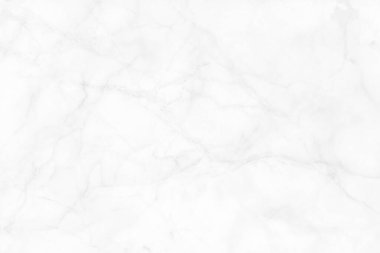 Tasarım sanat çalışmaları ve iç veya dış tasarım için kusursuz desenli yüksek çözünürlüklü beyaz mermer arkaplan.