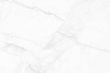 Tasarım sanat çalışmaları ve iç veya dış tasarım için kusursuz desenli yüksek çözünürlüklü beyaz mermer arkaplan.