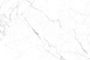 Tasarım sanat çalışmaları ve iç veya dış tasarım için kusursuz desenli yüksek çözünürlüklü beyaz mermer arkaplan.