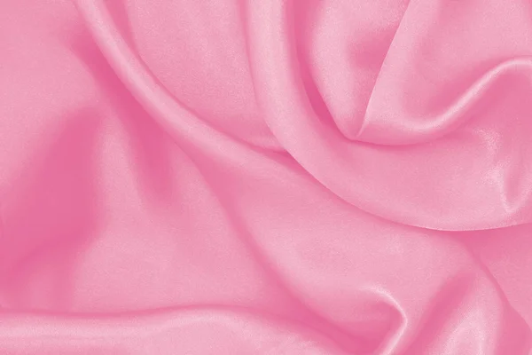 Licht Roze Stof Textuur Achtergrond Detail Van Zijde Linnen Patroon — Stockfoto