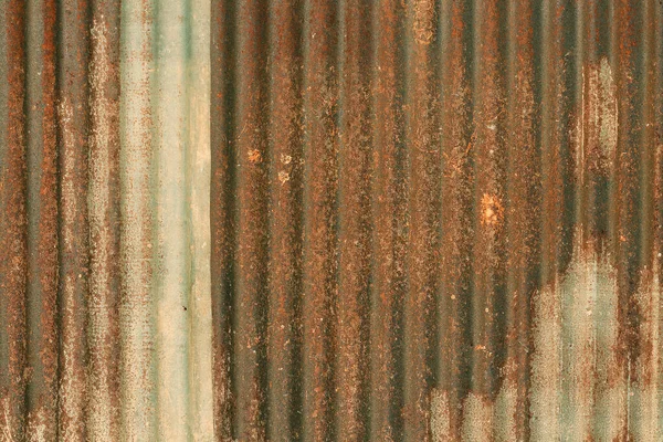 Παλιά Ψευδάργυρος Vintage Υφή Φράχτη Τοίχο Για Φόντο Μοτίβο Σκουριασμένο — Φωτογραφία Αρχείου