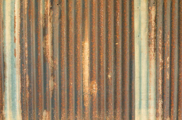 Old Zinc Vintage Fence Wall Texture Background Pattern Rusty Metal — Stock Photo, Image