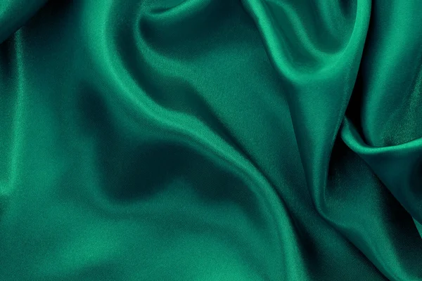 Textura Tela Verde Fondo Detalle Seda Patrón Lino — Foto de Stock