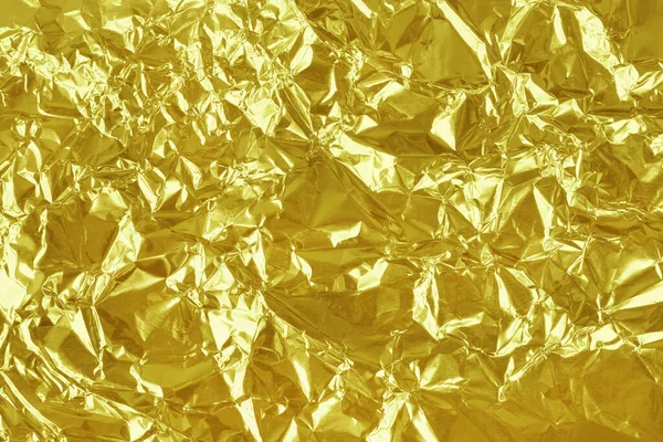 Fondo Textura Lámina Oro Brillante Patrón Papel Embalaje Amarillo Con —  Fotos de Stock