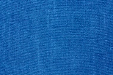 Arka plan için mavi keten kumaş dokusu, doğal tekstil deseni.